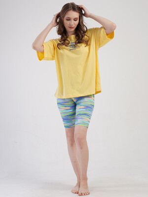 Купить Летний хлопковый костюм с велотреками VIENETTA 4083662052 в Украина в Lingerie.ua - Одяг для дому та відпочинку, Фото 5