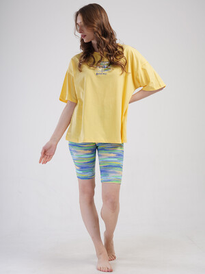 Купить Летний хлопковый костюм с велотреками VIENETTA 4083662052 в Украина в Lingerie.ua - Одяг для дому та відпочинку, Фото 3