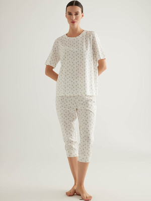 Купить Бавовняний домашній комплект із капрі HAYS 50213 в Украина