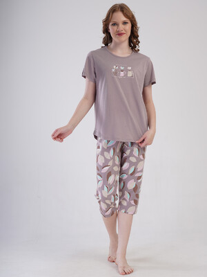 Купить Комплект жіночий з футболки та капрі VIENETTA 4091280821 в Украина в Lingerie.ua - Одяг для дому та відпочинку, Фото 2