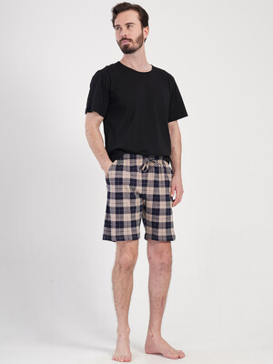 Купить Хлопковые мужские шорты в клетку VIENETTA MAN 4081270147 в Украина