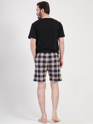 Купить Бавовняні чоловічі шорти в клітинку VIENETTA MAN 4081270147 в Украина в Lingerie.ua - Одяг для дому та відпочинку, Фото 4