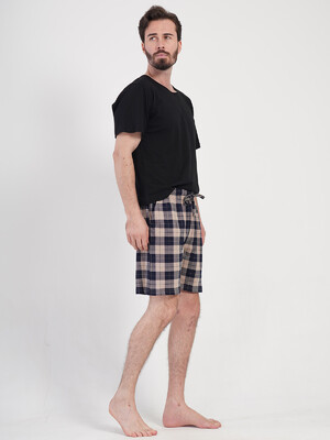 Купить Бавовняні чоловічі шорти в клітинку VIENETTA MAN 4081270147 в Украина в Lingerie.ua - Одяг для дому та відпочинку, Фото 5