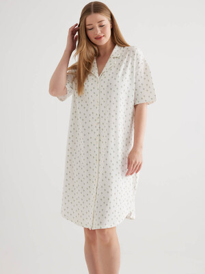 Купить Бавовняний халат на ґудзиках із коротким рукавом HAYS 50218 в Украина в Lingerie.ua - Одяг для дому та відпочинку, Фото 3