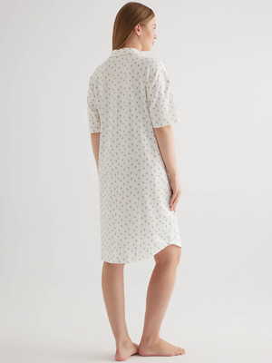 Купить Бавовняний халат на ґудзиках із коротким рукавом HAYS 50218 в Украина в Lingerie.ua - Одяг для дому та відпочинку, Фото 4