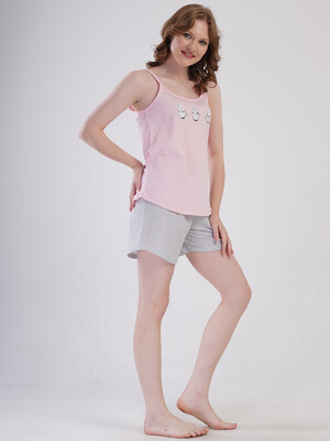 Купить Бавовняний комплект із майки та шортів VIENETTA 4080242838 в Украина в Lingerie.ua - Одяг для дому та відпочинку, Фото 3