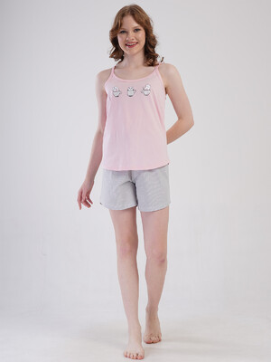 Купить Бавовняний комплект із майки та шортів VIENETTA 4080242838 в Украина в Lingerie.ua - Одяг для дому та відпочинку, Фото 4