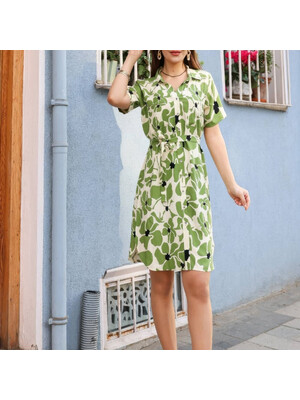 Купить Летнее платье на пуговицах с коротким рукавом JEN 05104 в Украина в Lingerie.ua - Одяг для дому та відпочинку, Фото 3