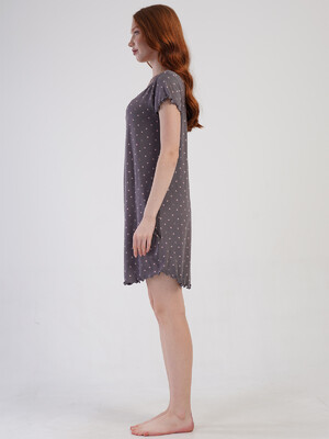 Купить Ночная сорочка из вискозы с коротким рукавом VIENETTA 4092920835 в Украина в Lingerie.ua - Одяг для дому та відпочинку, Фото 3