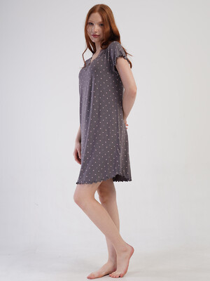 Купить Ночная сорочка из вискозы с коротким рукавом VIENETTA 4092920835 в Украина в Lingerie.ua - Одяг для дому та відпочинку, Фото 4