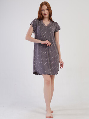 Купить Ночная сорочка из вискозы с коротким рукавом VIENETTA 4092920835 в Украина в Lingerie.ua - Одяг для дому та відпочинку, Фото 7