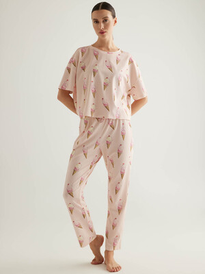 Купить Хлопковый домашний комплект с брюками HAYS 50403 в Украина в Lingerie.ua - Одяг для дому та відпочинку, Фото 1