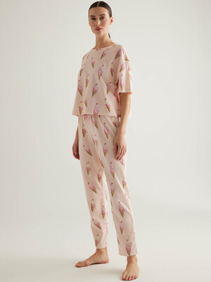 Купить Хлопковый домашний комплект с брюками HAYS 50403 в Украина в Lingerie.ua - Одяг для дому та відпочинку, Фото 4