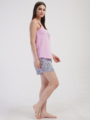 Купить Хлопковый комплект женский из майки и шорт VIENETTA 4082425598 в Украина в Lingerie.ua - Одяг для дому та відпочинку, Фото 2