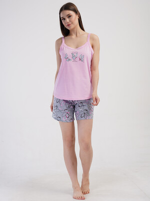 Купить Хлопковый комплект женский из майки и шорт VIENETTA 4082425598 в Украина в Lingerie.ua - Одяг для дому та відпочинку, Фото 8
