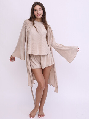 Купить Летний комплект тройка с шортами LINGERIE 170761 в Украина в Lingerie.ua - Одяг для дому та відпочинку, Фото 8