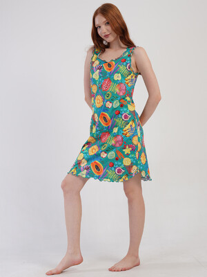 Купить Бавовняна туніка на широких бретельках VIENETTA 4092392018 в Украина в Lingerie.ua - Одяг для дому та відпочинку, Фото 2