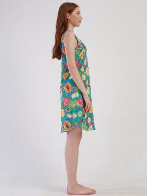 Купить Бавовняна туніка на широких бретельках VIENETTA 4092392018 в Украина в Lingerie.ua - Одяг для дому та відпочинку, Фото 3