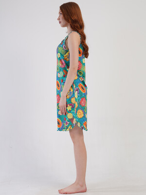 Купить Бавовняна туніка на широких бретельках VIENETTA 4092392018 в Украина в Lingerie.ua - Одяг для дому та відпочинку, Фото 4