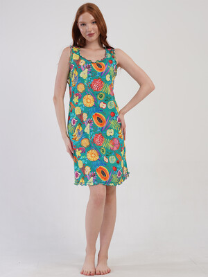 Купить Бавовняна туніка на широких бретельках VIENETTA 4092392018 в Украина в Lingerie.ua - Одяг для дому та відпочинку, Фото 5