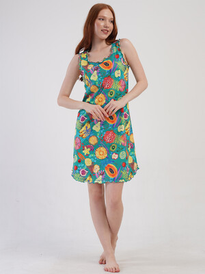 Купить Бавовняна туніка на широких бретельках VIENETTA 4092392018 в Украина в Lingerie.ua - Одяг для дому та відпочинку, Фото 6