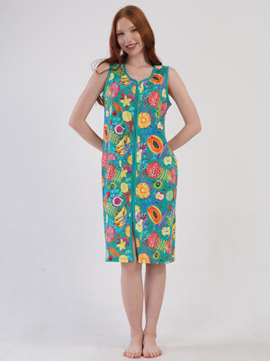 Купить Бавовняний халат жіночий на блискавці VIENETTA 4092402018 в Украина в Lingerie.ua - Одяг для дому та відпочинку, Фото 2