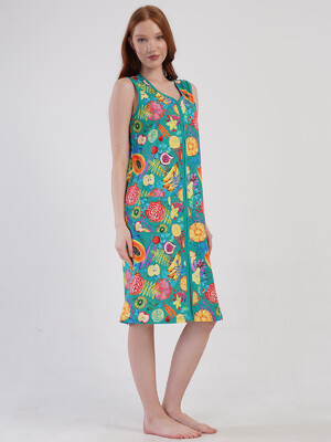 Купить Бавовняний халат жіночий на блискавці VIENETTA 4092402018 в Украина в Lingerie.ua - Одяг для дому та відпочинку, Фото 5