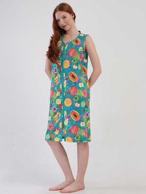 Купить Бавовняний халат жіночий на блискавці VIENETTA 4092402018 в Украина в Lingerie.ua - Одяг для дому та відпочинку, Фото 6