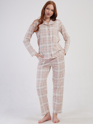 Купить Хлопковая классическая пижама женская VIENETTA 4100304206 в Украина в Lingerie.ua - Одяг для дому та відпочинку, Видео