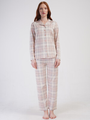 Купить Хлопковая классическая пижама женская VIENETTA 4100304206 в Украина в Lingerie.ua - Одяг для дому та відпочинку, Фото 7