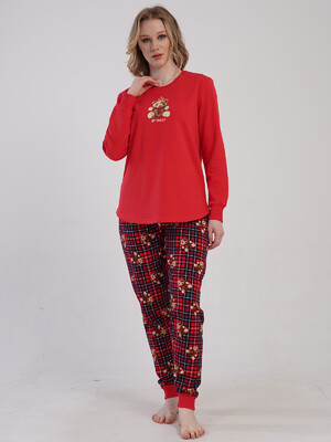 Купить Бавовняний домашній костюм з довгим рукавом VIENETTA 5010480520 в Украина в Lingerie.ua - Одяг для дому та відпочинку, Фото 2