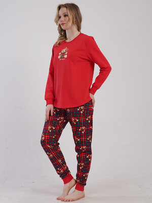 Купить Бавовняний домашній костюм з довгим рукавом VIENETTA 5010480520 в Украина в Lingerie.ua - Одяг для дому та відпочинку, Фото 3