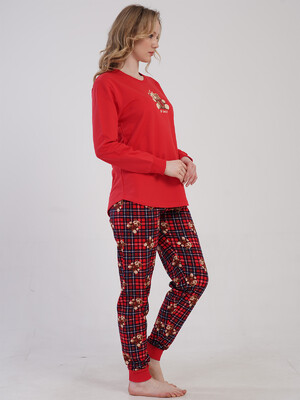 Купить Бавовняний домашній костюм з довгим рукавом VIENETTA 5010480520 в Украина в Lingerie.ua - Одяг для дому та відпочинку, Фото 4