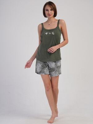 Купить Бавовняний комплект великого розміру з шортами VIENETTA 4083171526 в Украина в Lingerie.ua - Одяг для дому та відпочинку, Фото 2