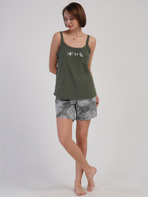 Купить Бавовняний комплект великого розміру з шортами VIENETTA 4083171526 в Украина в Lingerie.ua - Одяг для дому та відпочинку, Фото 5