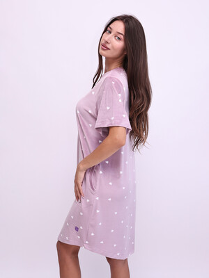 Купить Велюровая туника с коротким рукавом LINGERIE 170803 в Украина в Lingerie.ua - Одяг для дому та відпочинку, Фото 5