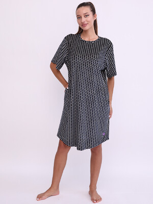 Купить Велюрова туніка з коротким рукавом LINGERIE 170803 в Украина в Lingerie.ua - Одяг для дому та відпочинку, Фото 2