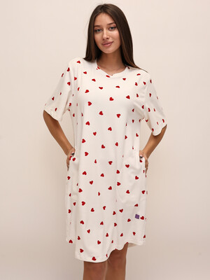 Купить Велюрова туніка з коротким рукавом LINGERIE 170803 в Украина в Lingerie.ua - Одяг для дому та відпочинку, Фото 4