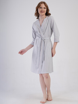 Купить Хлопковый халат на запах с карманами VIENETTA 4080272838 в Украина