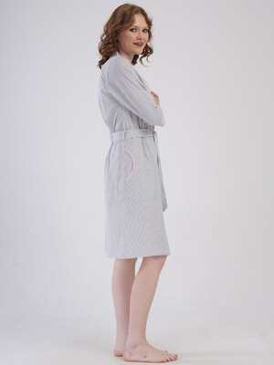 Купить Бавовняний халат на запах з кишенями VIENETTA 4080272838 в Украина в Lingerie.ua - Одяг для дому та відпочинку, Фото 4