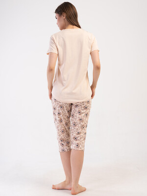 Купить Хлопковый комплект большого размера из футболки и капри VIENETTA 4101128182 в Украина в Lingerie.ua - Одяг для дому та відпочинку, Фото 7