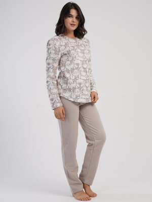 Купить Байковый доомашний комплект с длинным рукавом VIENETTA 5040493843 в Украина в Lingerie.ua - Одяг для дому та відпочинку, Фото 2