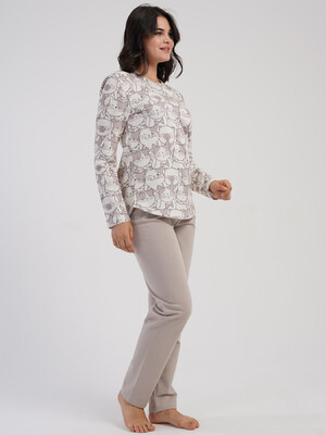 Купить Байковый доомашний комплект с длинным рукавом VIENETTA 5040493843 в Украина в Lingerie.ua - Одяг для дому та відпочинку, Фото 3