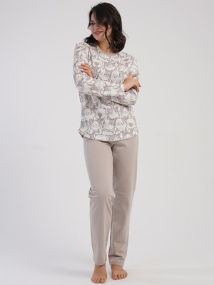 Купить Байковый доомашний комплект с длинным рукавом VIENETTA 5040493843 в Украина в Lingerie.ua - Одяг для дому та відпочинку, Фото 4