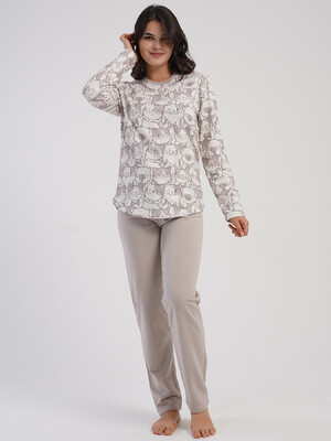 Купить Байковый доомашний комплект с длинным рукавом VIENETTA 5040493843 в Украина в Lingerie.ua - Одяг для дому та відпочинку, Фото 8