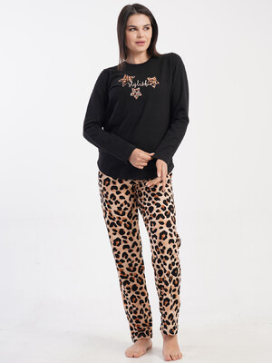 Купить Фланелевий домашній костюм з довгим рукавом VIENETTA 5021714962 в Украина в Lingerie.ua - Одяг для дому та відпочинку, Фото 2