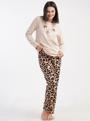 Купить Фланелевий домашній костюм з довгим рукавом VIENETTA 5021714962 в Украина в Lingerie.ua - Одяг для дому та відпочинку, Фото 4