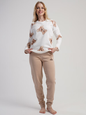 Купить Фланелевый домашний костюм с длинным рукавом VIENETTA 5021680566 в Украина в Lingerie.ua - Одяг для дому та відпочинку, Фото 3