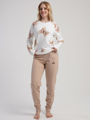 Купить Фланелевый домашний костюм с длинным рукавом VIENETTA 5021680566 в Украина в Lingerie.ua - Одяг для дому та відпочинку, Фото 4