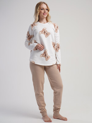 Купить Фланелевый домашний костюм с длинным рукавом VIENETTA 5021680566 в Украина в Lingerie.ua - Одяг для дому та відпочинку, Фото 6